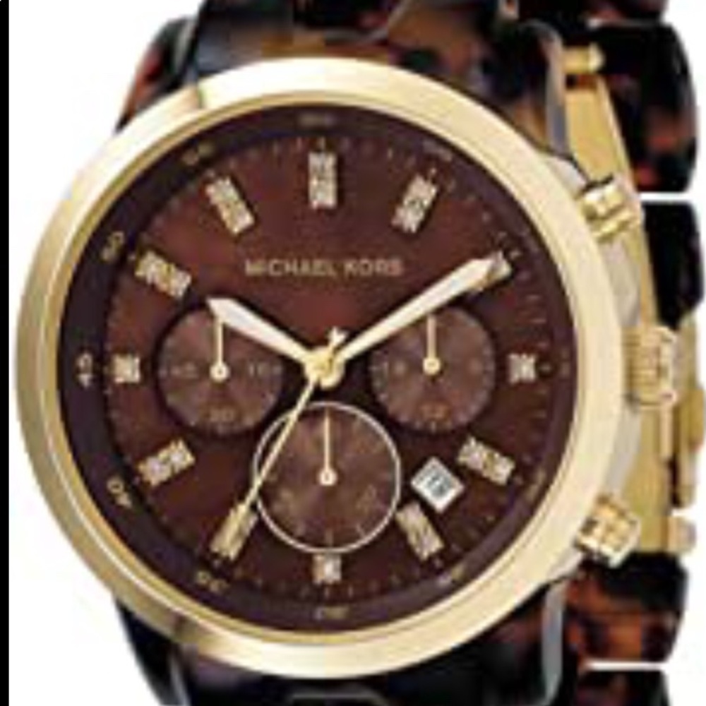 Michael Kors Oversized Tortoise Watch